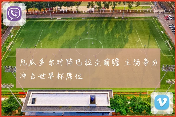 厄瓜多尔对阵巴拉圭前瞻 主场争分冲击世界杯席位